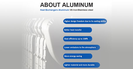 Penukar Panas Aluminium VS Besi/Stainless steel